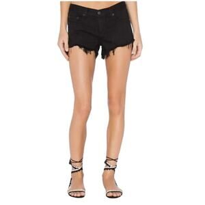Rag & Bone frayed Cut off Shorts Black Size 25